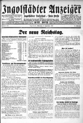 Ingolstädter Anzeiger Mittwoch 17. September 1930