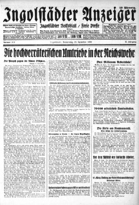 Ingolstädter Anzeiger Donnerstag 25. September 1930