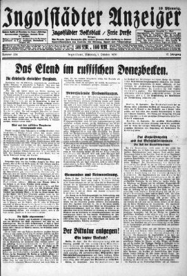 Ingolstädter Anzeiger Mittwoch 1. Oktober 1930