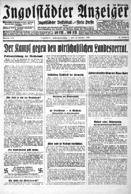 Ingolstädter Anzeiger Samstag 11. Oktober 1930