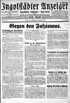 Ingolstädter Anzeiger Donnerstag 6. November 1930