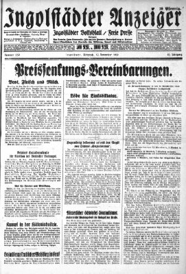 Ingolstädter Anzeiger Mittwoch 12. November 1930