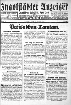 Ingolstädter Anzeiger Freitag 14. November 1930