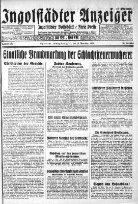 Ingolstädter Anzeiger Sonntag 16. November 1930