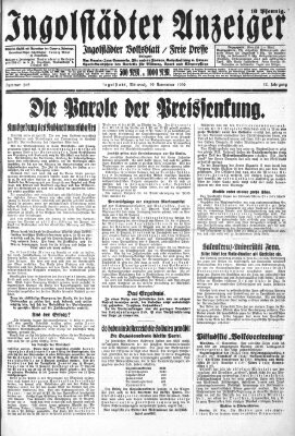 Ingolstädter Anzeiger Mittwoch 19. November 1930