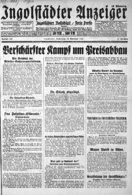 Ingolstädter Anzeiger Donnerstag 20. November 1930