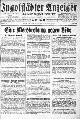 Ingolstädter Anzeiger Samstag 29. November 1930