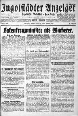 Ingolstädter Anzeiger Sonntag 7. Dezember 1930