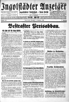 Ingolstädter Anzeiger Mittwoch 10. Dezember 1930