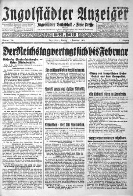 Ingolstädter Anzeiger Montag 15. Dezember 1930