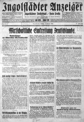 Ingolstädter Anzeiger Freitag 2. Januar 1931