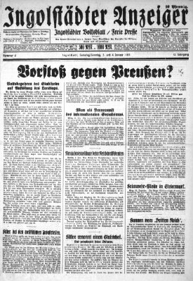 Ingolstädter Anzeiger Sonntag 4. Januar 1931