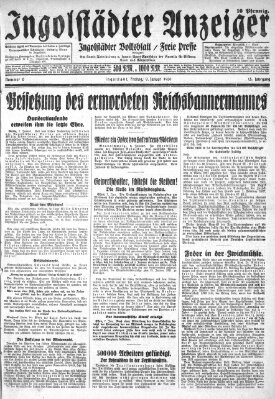 Ingolstädter Anzeiger Freitag 9. Januar 1931