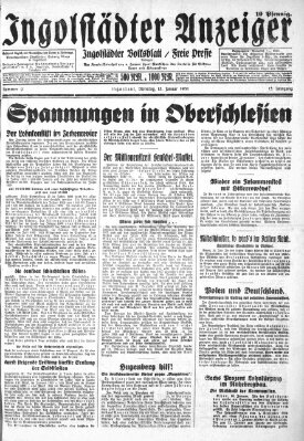 Ingolstädter Anzeiger Dienstag 13. Januar 1931