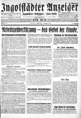 Ingolstädter Anzeiger Mittwoch 14. Januar 1931