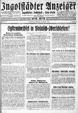 Ingolstädter Anzeiger Dienstag 27. Januar 1931