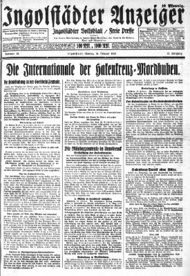 Ingolstädter Anzeiger Montag 16. Februar 1931