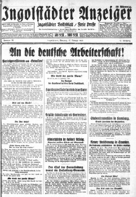 Ingolstädter Anzeiger Dienstag 17. Februar 1931