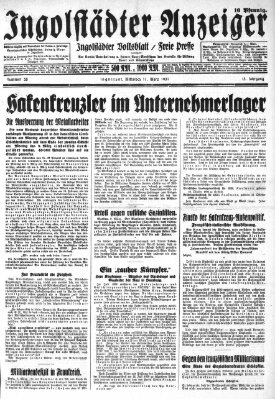 Ingolstädter Anzeiger Mittwoch 11. März 1931