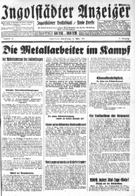 Ingolstädter Anzeiger Donnerstag 12. März 1931