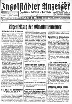 Ingolstädter Anzeiger Montag 16. März 1931