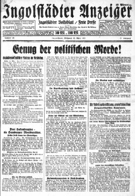 Ingolstädter Anzeiger Mittwoch 18. März 1931