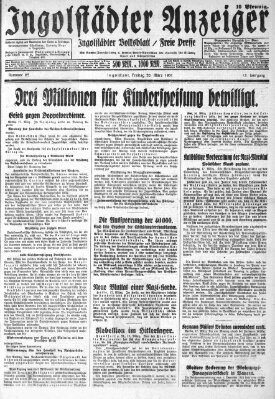 Ingolstädter Anzeiger Freitag 20. März 1931