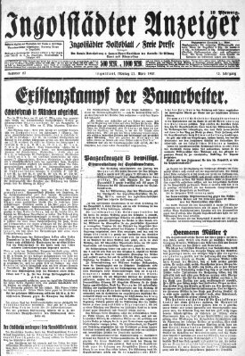 Ingolstädter Anzeiger Montag 23. März 1931