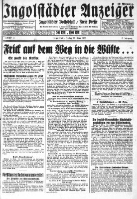 Ingolstädter Anzeiger Friday 27. March 1931