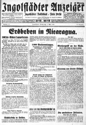 Ingolstädter Anzeiger Thursday 2. April 1931