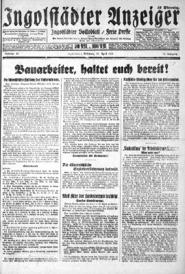 Ingolstädter Anzeiger Mittwoch 15. April 1931