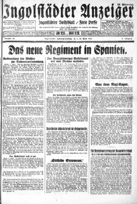 Ingolstädter Anzeiger Sonntag 19. April 1931