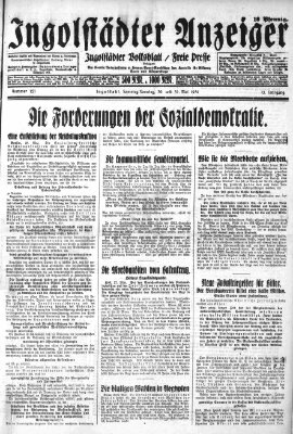 Ingolstädter Anzeiger Samstag 30. Mai 1931