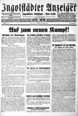 Ingolstädter Anzeiger Montag 8. Juni 1931