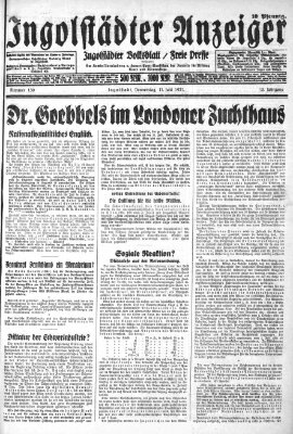 Ingolstädter Anzeiger Donnerstag 11. Juni 1931