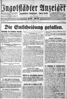 Ingolstädter Anzeiger Donnerstag 18. Juni 1931