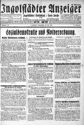 Ingolstädter Anzeiger Donnerstag 25. Juni 1931