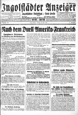 Ingolstädter Anzeiger Freitag 10. Juli 1931