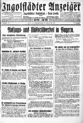 Ingolstädter Anzeiger Sonntag 12. Juli 1931