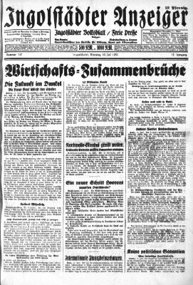 Ingolstädter Anzeiger Dienstag 14. Juli 1931