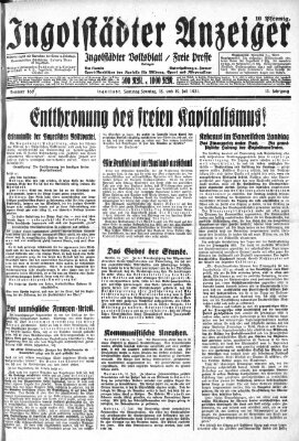 Ingolstädter Anzeiger Sonntag 19. Juli 1931