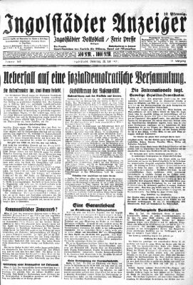 Ingolstädter Anzeiger Dienstag 28. Juli 1931