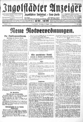 Ingolstädter Anzeiger Dienstag 4. August 1931