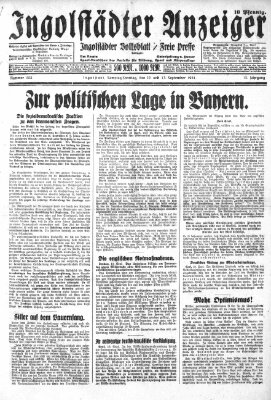 Ingolstädter Anzeiger Sonntag 13. September 1931