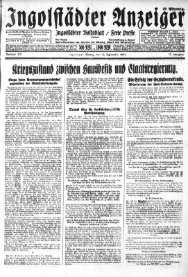 Ingolstädter Anzeiger Montag 14. September 1931