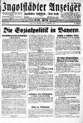 Ingolstädter Anzeiger Mittwoch 16. September 1931