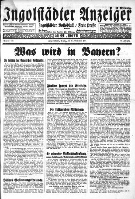 Ingolstädter Anzeiger Montag 28. September 1931