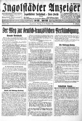 Ingolstädter Anzeiger Dienstag 29. September 1931