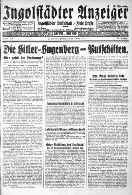 Ingolstädter Anzeiger Dienstag 20. Oktober 1931