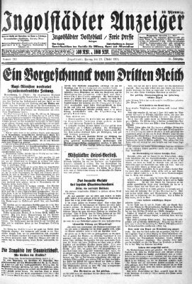 Ingolstädter Anzeiger Freitag 23. Oktober 1931